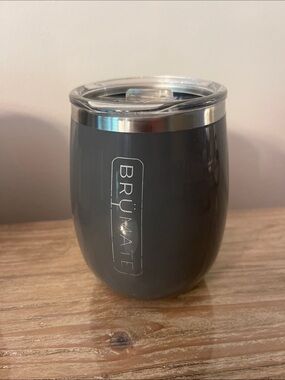 BrüMate Insulated Stemless Wine Tumbler - Charcoal Gray